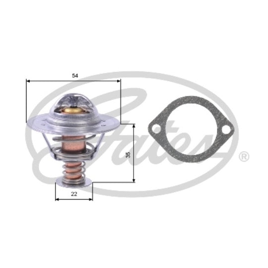 Gates Thermostat, coolant to suit Opel, Vauxhall, Isuzu