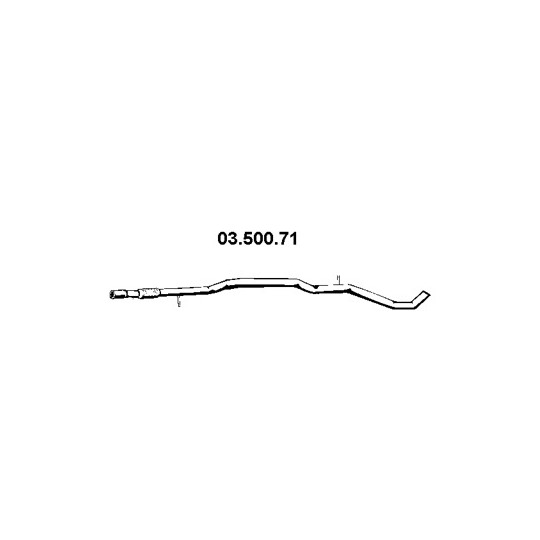Eberspächer 03.500.71 Exhaust pipe to suit Ford, Fiat