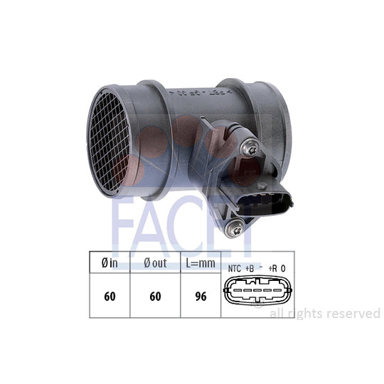 Facet Air Mass Sensor to suit VW, Hitachi, Opel