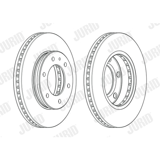 Jurid Brake Disc to suit Ford
