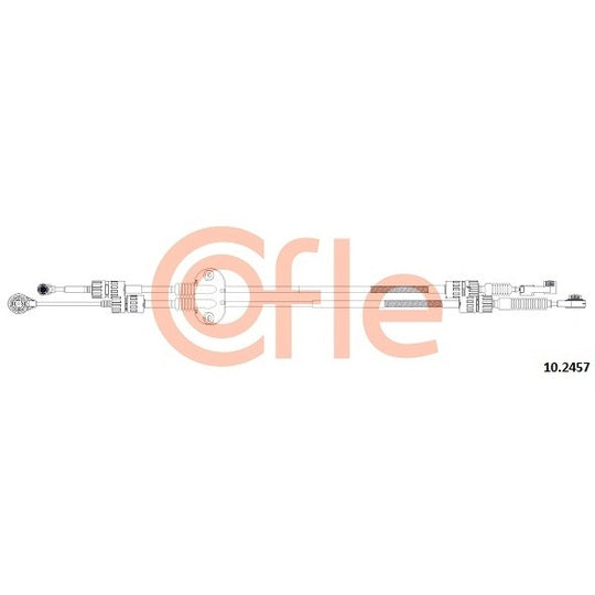 Cofle Cable, manual transmission to suit Ford