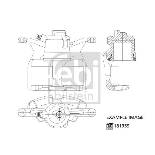 Febi Bilstein Brake Caliper to suit Peugeot, Citroën