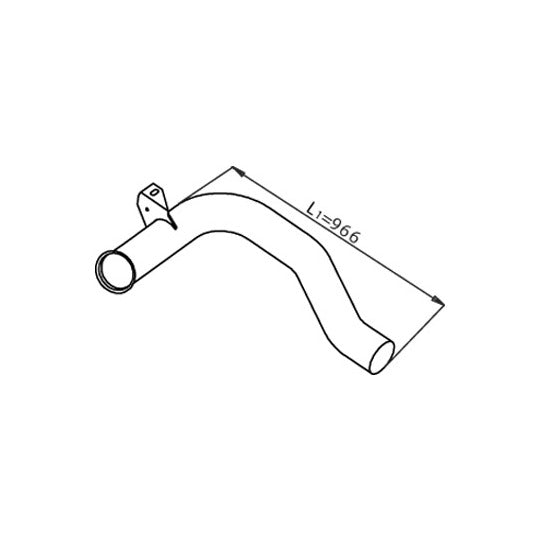 Dinex Exhaust pipe to suit Daf