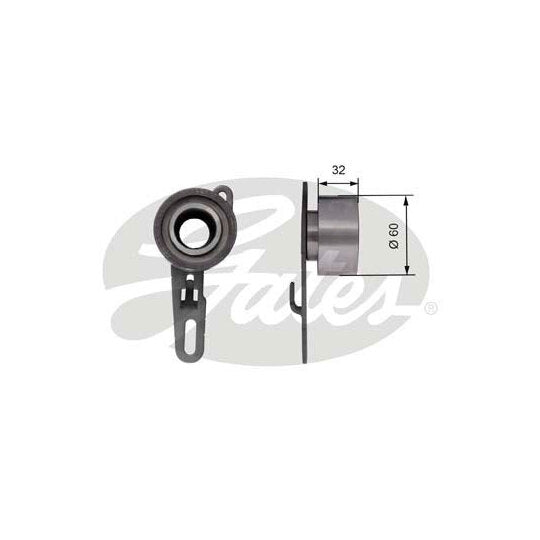 Gates Tensioner Pulley, timing belt to suit Ford