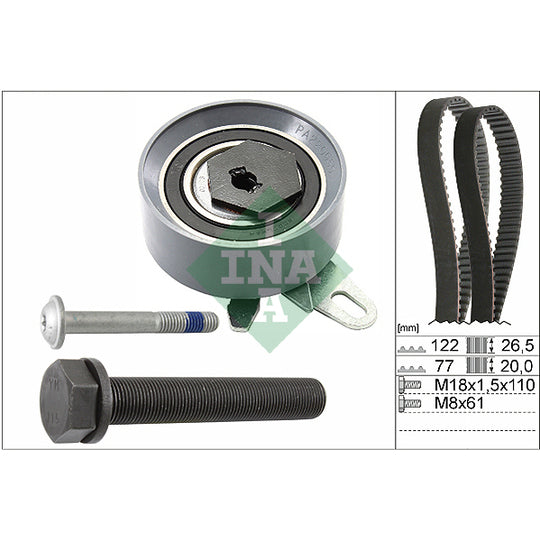 Ina Timing Belt Set to suit Audi, VW, Seat