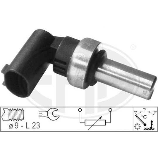 Era 330647 Sensor, coolant temperature to suit Mitsubishi, Mercedes-Benz, Fiat