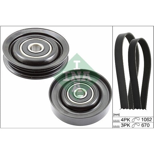 Ina V-Ribbed Belt Set to suit Nissan