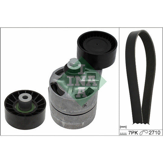 Hepu V-Ribbed Belt Set to suit Ford