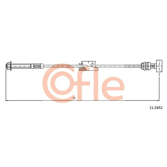 Cofle Cable, parking brake to suit Ford