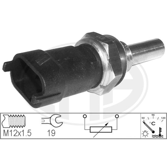Era 330509 Sensor, coolant temperature to suit Fiat, Suzuki, Opel