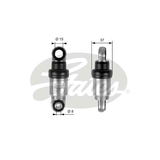 Gates Vibration Damper, v-ribbed belt to suit BMW, Opel, Vauxhall