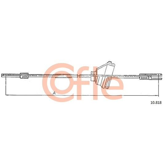 Cofle Cable, parking brake to suit Volvo
