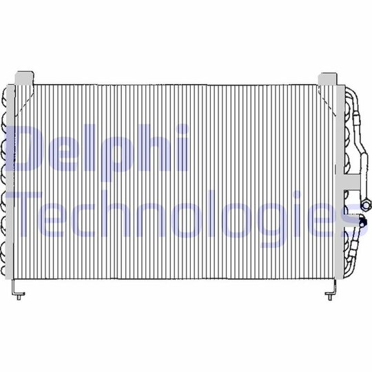 Delphi TSP0225052 Condenser, air conditioning to suit Opel
