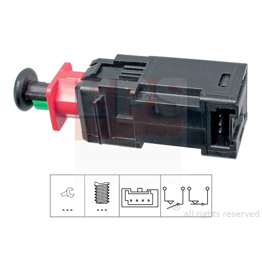 Eps 1.810.208 Brake Light Switch to suit Peugeot, Citroën, Fiat
