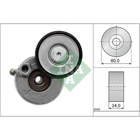 Ina Belt Tensioner, V-ribbed belt to suit Audi, VW, Seat