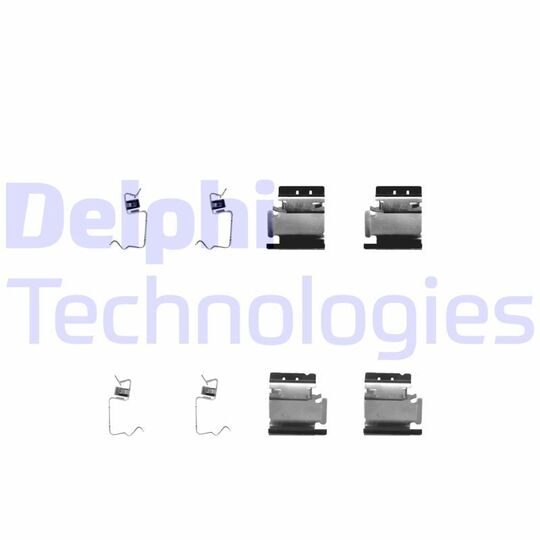 Delphi Accessory Kit, disc brake pad to suit Renault