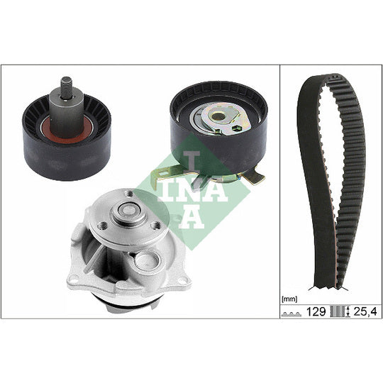 Ina Water Pump & Timing Belt Set to suit Ford
