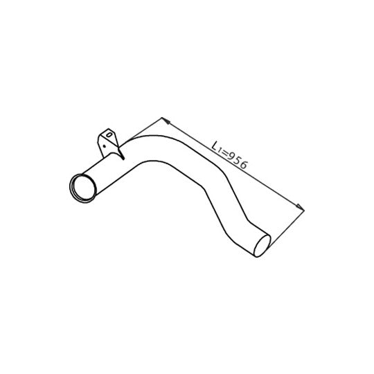 Dinex Exhaust pipe to suit Daf