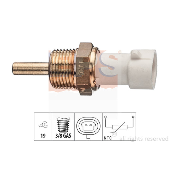 Eps 1.830.335 Sensor, coolant temperature to suit Chevrolet, Opel, Vauxhall