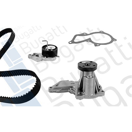 Bugatti Water Pump & Timing Belt Kit to suit Ford, Mazda, Volvo