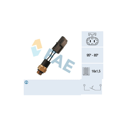 Fae Temperature Switch, radiator fan to suit Nissan