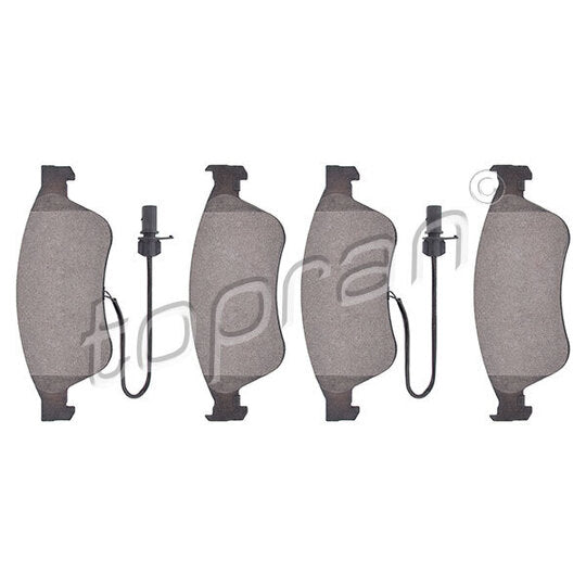 Topran Brake Pad Set, disc brake to suit Audi
