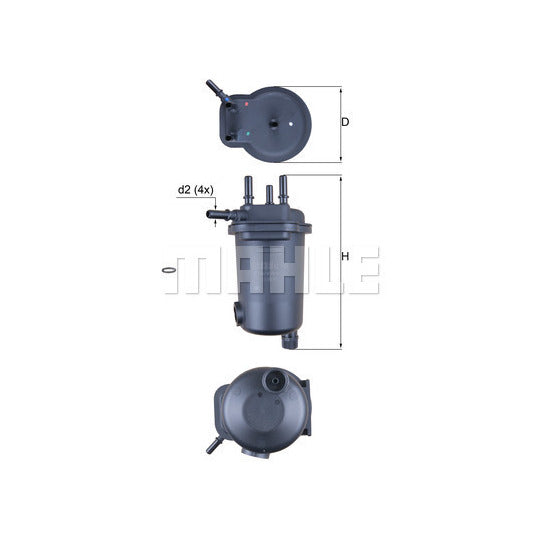 Mahle Fuel filter to suit Nissan, Renault