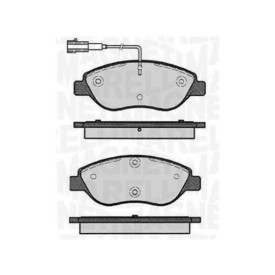 Magneti Marelli Brake Pad Set, disc brake to suit Fiat, Alfa Romeo, Lancia