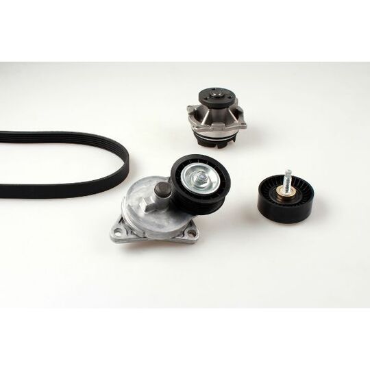 Hepu Water Pump + V-Ribbed Belt Set to suit Ford, Mazda