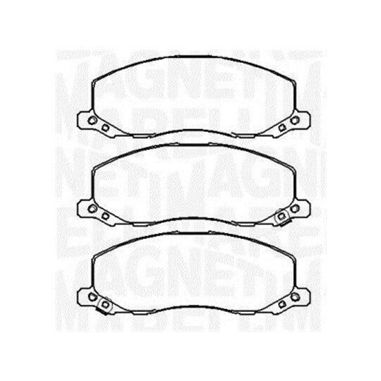 Magneti Marelli Brake Pad Set, disc brake to suit Opel, Saab