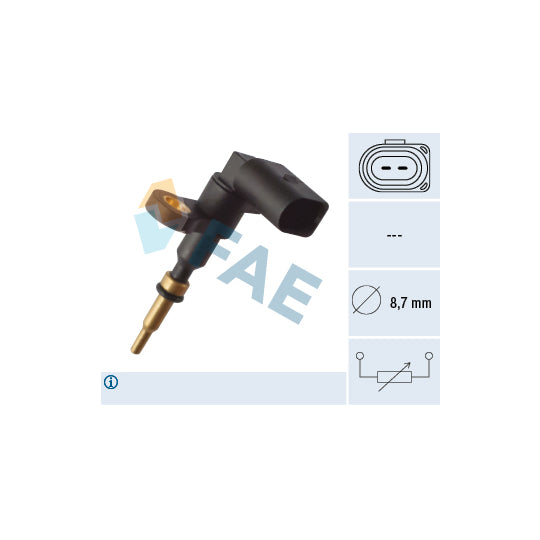 Fae 33895 Sensor, coolant temperature to suit Audi, VW, Seat