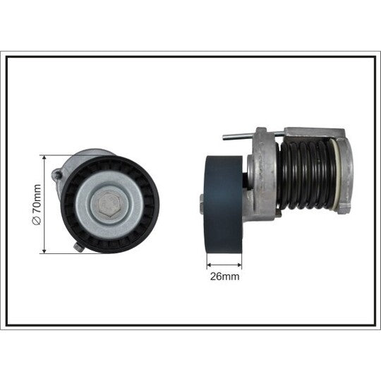 Caffaro Tensioner Lever, V-ribbed belt to suit Audi, VW, Seat