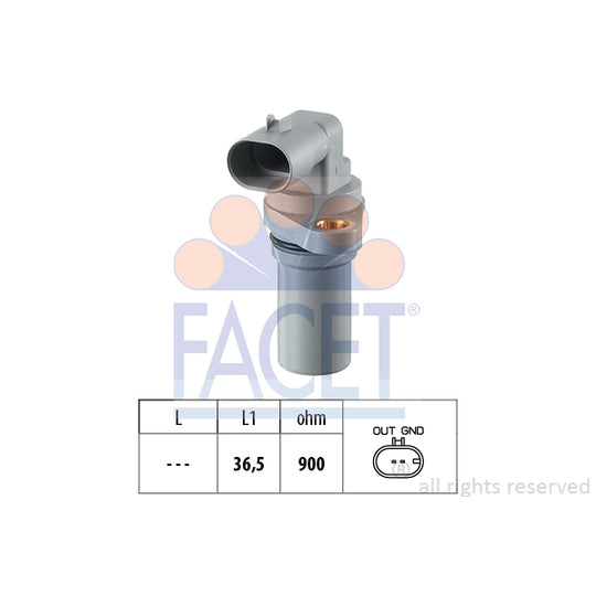 Facet Pulse Sensor, flywheel to suit Toyota, Peugeot, Fiat