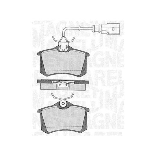 Magneti Marelli Brake Pad Set, disc brake to suit Ford, Audi, VW