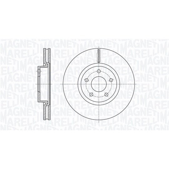 Magneti Marelli Brake Disc to suit Ford