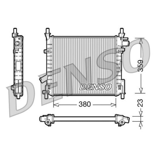 Denso Radiator, engine cooling to suit Ford
