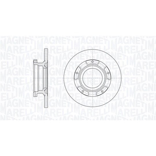 Magneti Marelli Brake Disc to suit Ford