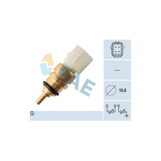 Fae 33357 Sensor, coolant temperature to suit Hyundai, Kia