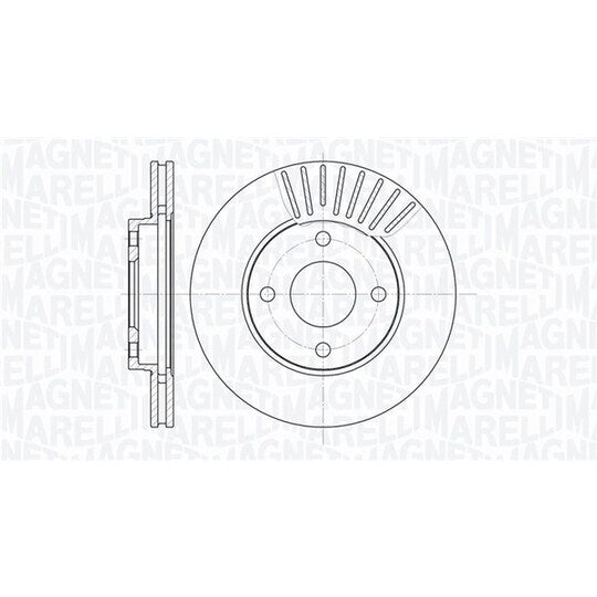 Magneti Marelli 361302040206 Brake Disc to suit Ford, Mazda