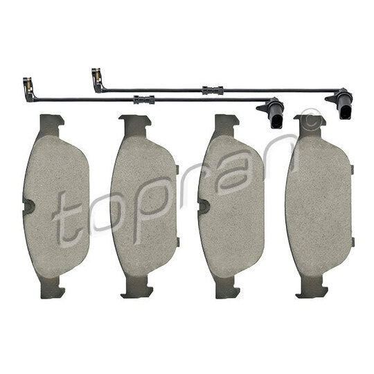 Topran Brake Pad Set, disc brake to suit Audi