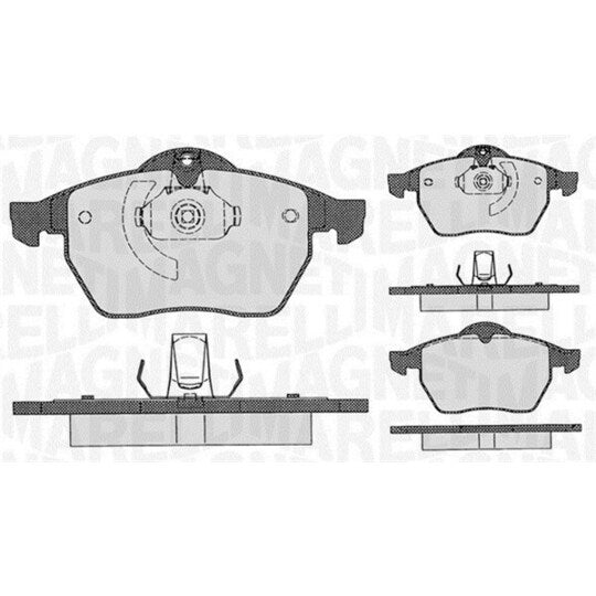 Magneti Marelli Brake Pad Set, disc brake to suit Chevrolet, Opel, Vauxhall