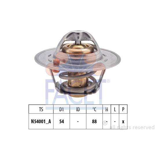 Facet Thermostat, coolant to suit Ford, Nissan, Hyundai