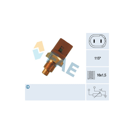Fae 34290 Sensor, coolant temperature to suit Renault