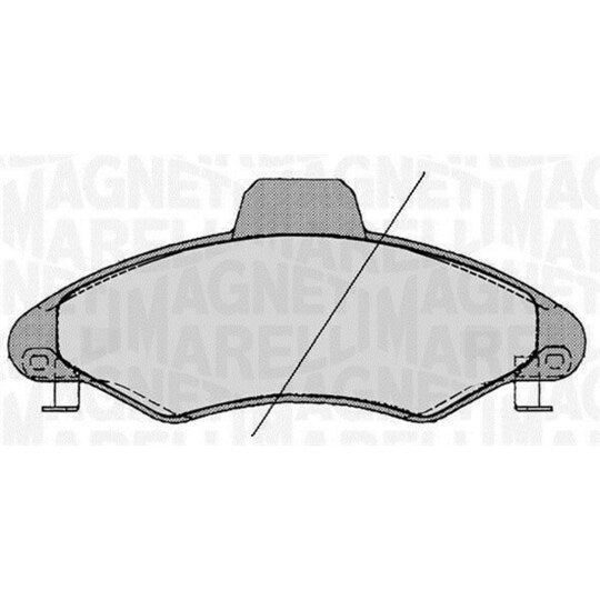 Magneti Marelli Brake Pad Set, disc brake to suit Ford