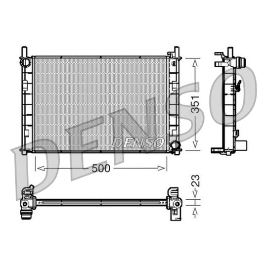 Denso Radiator, engine cooling to suit Ford, Mazda