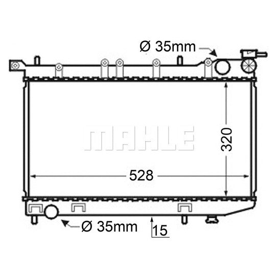 Mahle Radiator, engine cooling to suit Nissan