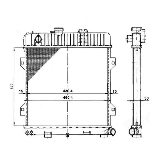 Nrf Radiator, engine cooling to suit BMW