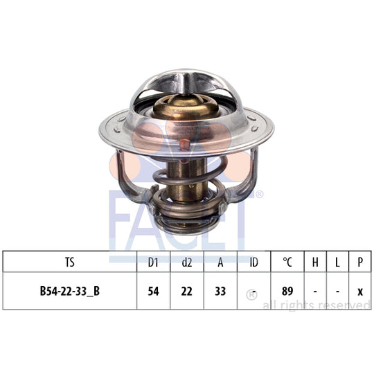 Facet Thermostat, coolant to suit Chevrolet, Opel, Vauxhall