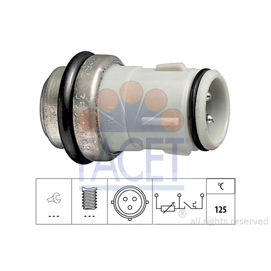 Facet 7.3533 Sensor, coolant temperature to suit Audi, VW