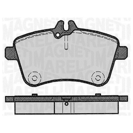 Magneti Marelli Brake Pad Set, disc brake to suit Mercedes-Benz